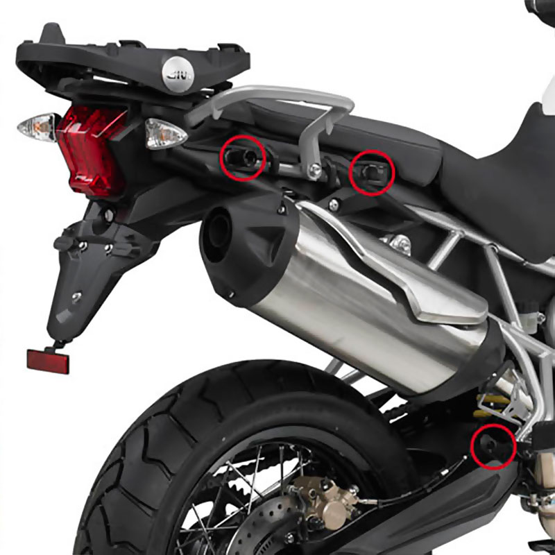 GIVI PLR6409 QUICK RELEASE PANNIER RACK FOR TRIUMPH TIGER 800 & TIGER 800 XC - Image 2