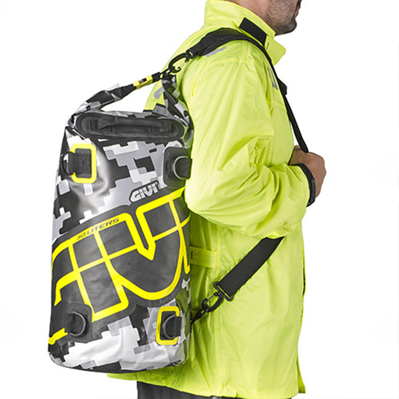 Givi EA114CM Saddle Bag 30L khaki/grey - Image 2