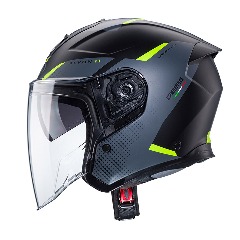 Caberg Flyon-II Boss matt black/grey/fluo yellow - Image 2