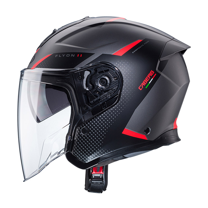 Caberg Flyon-II Boss matt grey/red/black - Image 2