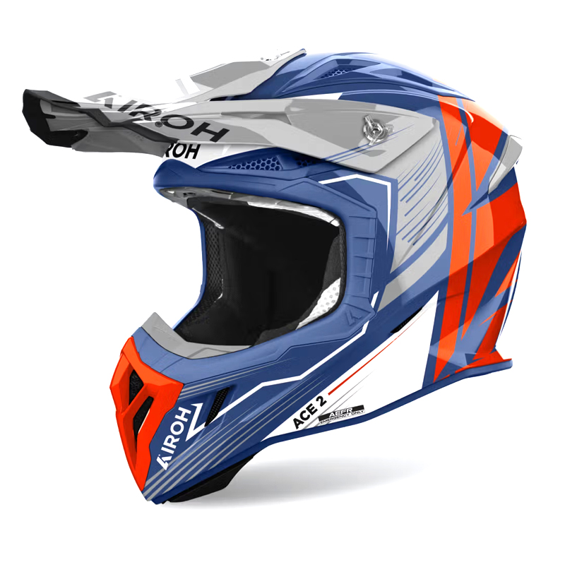 Airoh Aviator Ace 2 Engine blue gloss