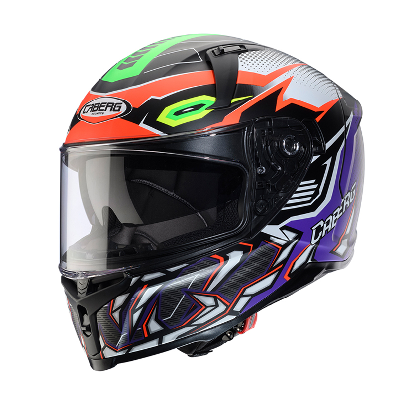 Caberg Avalon-X Gurkha P2 matt black/orange fluo/purple