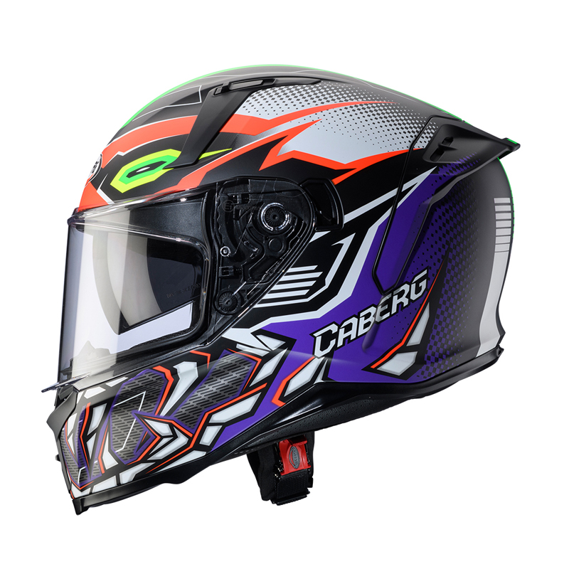 Caberg Avalon-X Gurkha P2 matt black/orange fluo/purple - Image 2