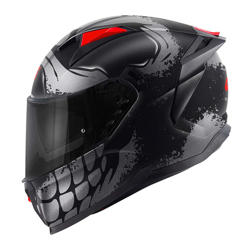 Givi 50.Z Skull blc/graphic titan/red + Extra Visor - Image 2