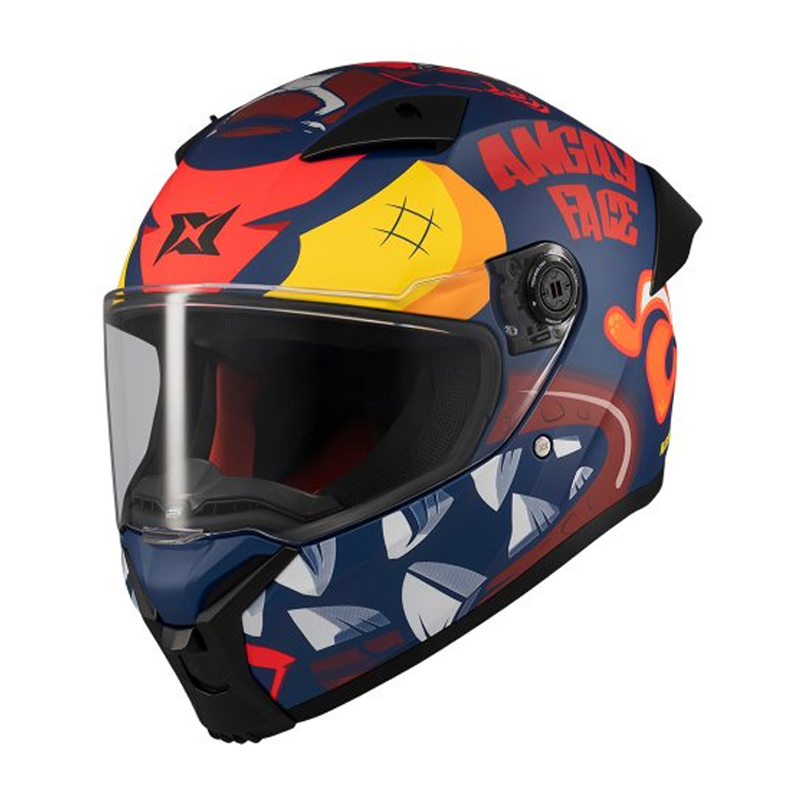 AXXIS Fenix Angry Face C5 black/red gloss