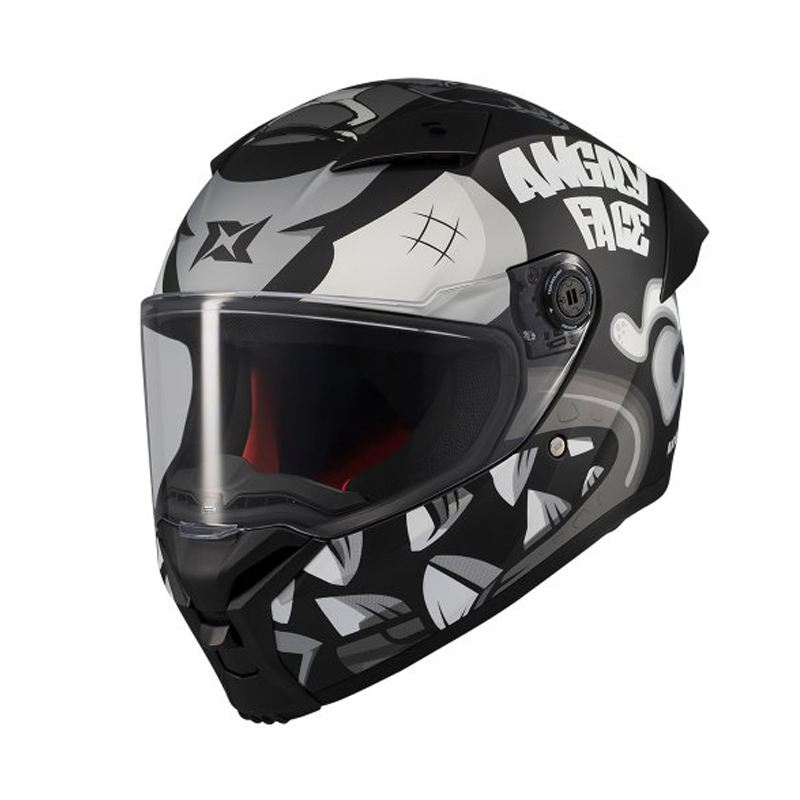 AXXIS Fenix Angry Face B2 black/grey matt