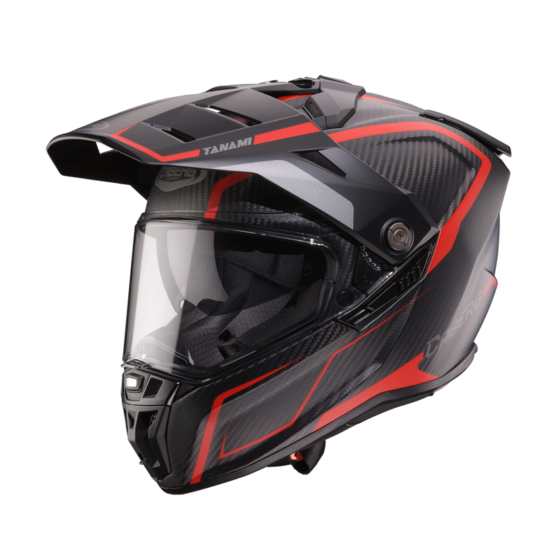 Caberg Tanami Carbon Gravity red/grey matt