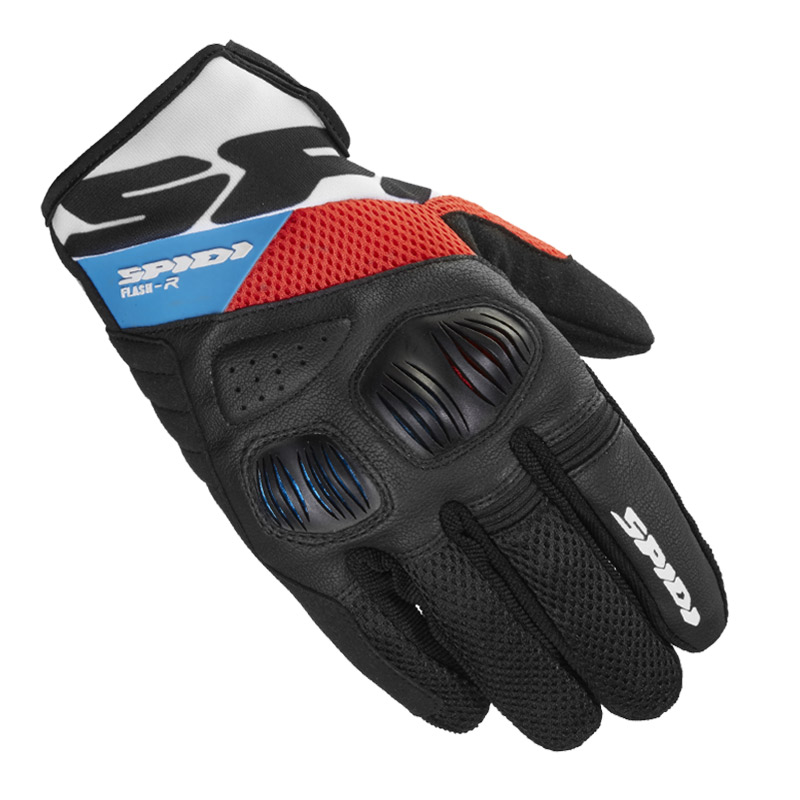 Spidi Flash-R Evo Gloves red/light blue 085