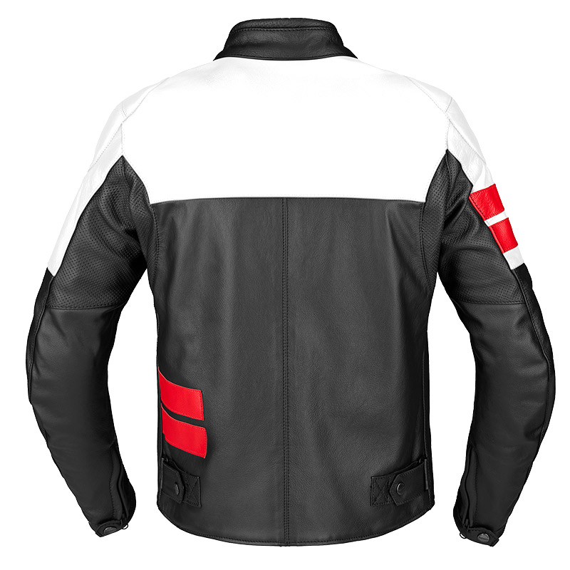 Spidi Roar Leather Jacket white/red/black 042 - Image 2