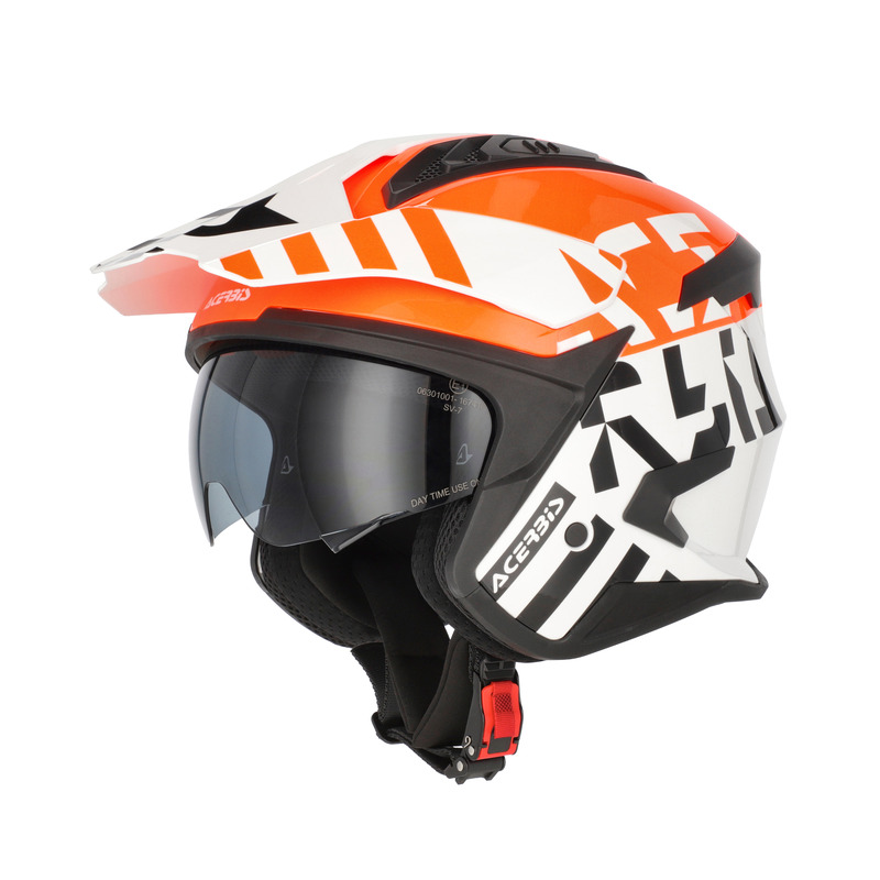 Acerbis Jet Aria Evo graphic 27886.229 White/Orange - Image 2